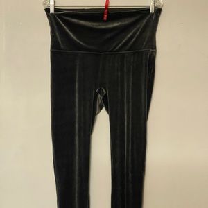 Spanx velvet leggings 1x silver chrome
